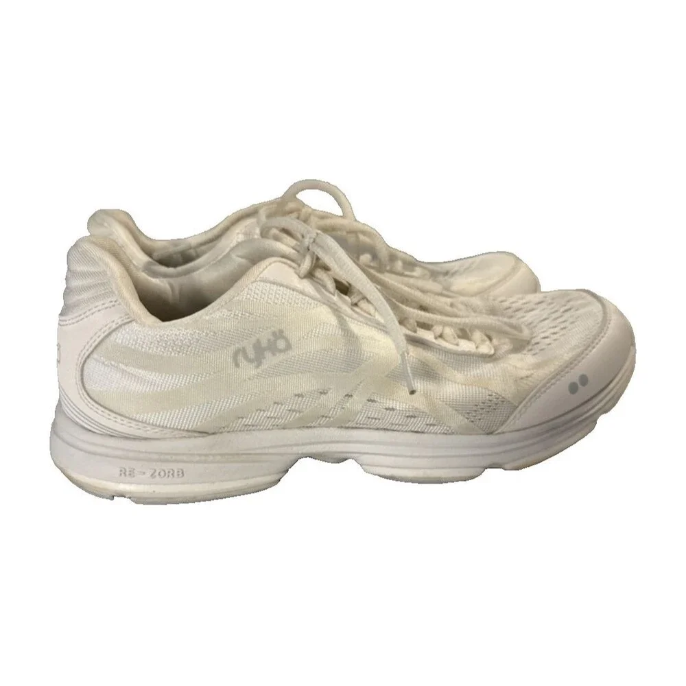 Ryka Devotion Plus 3 White Walking Sneakers Womens Shoes 8M Arch Support Re-Zorb